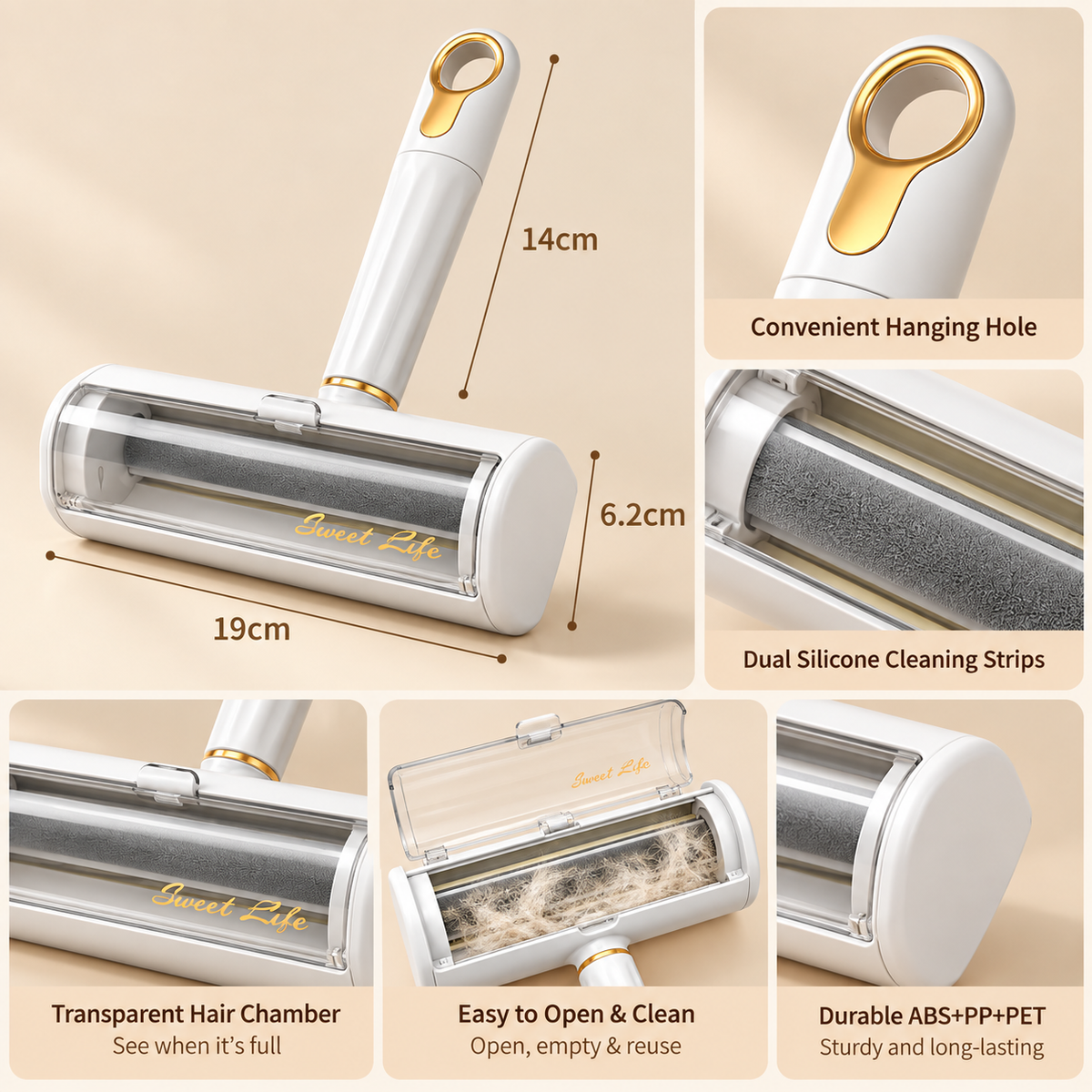 Reusable Pet Hair Remover Roller