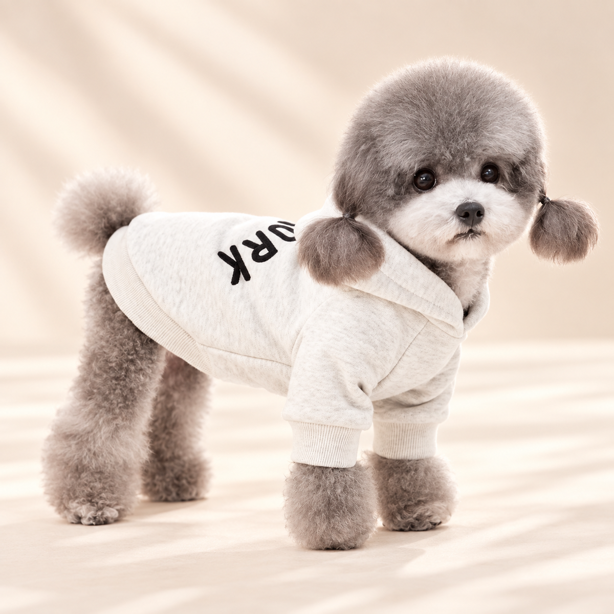 Cozy Cream Dog Hoodie