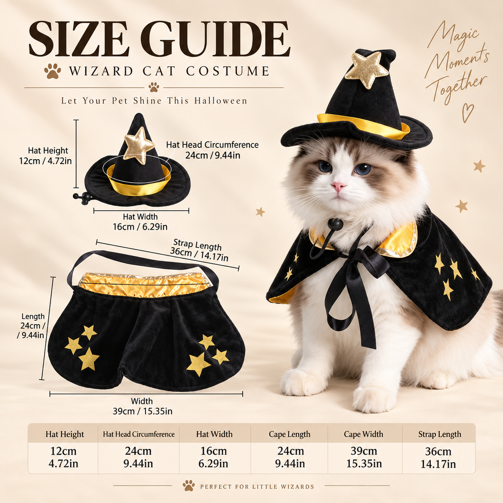 Halloween Wizard Pet Costume
