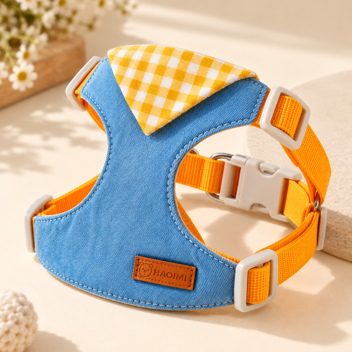 The Gingham Denim Harness
