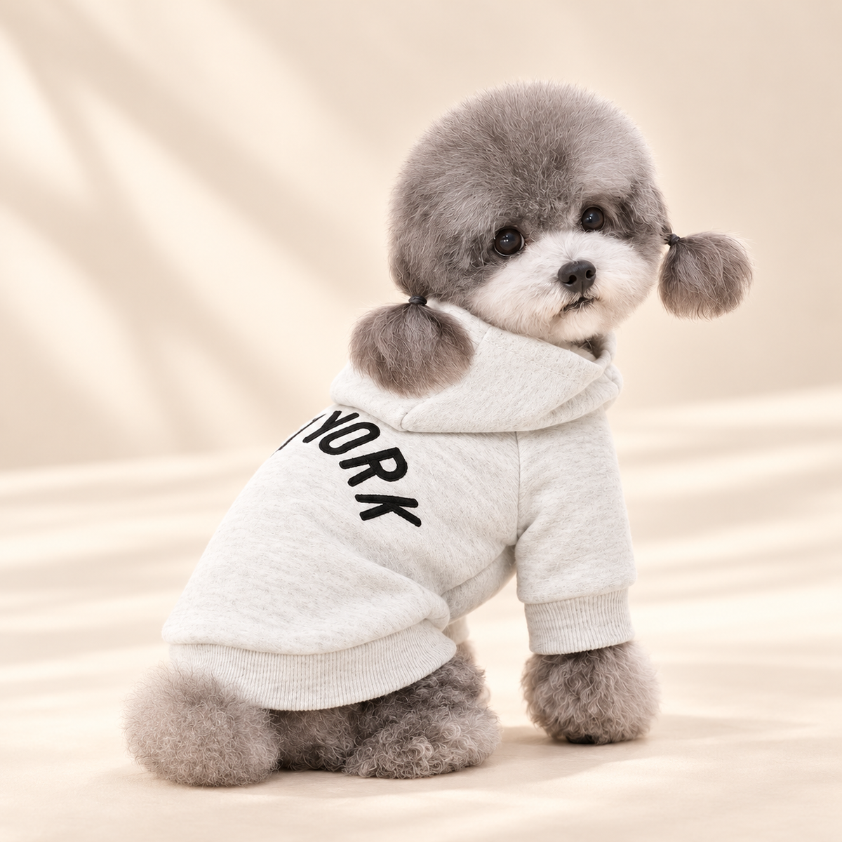 Cozy Cream Dog Hoodie