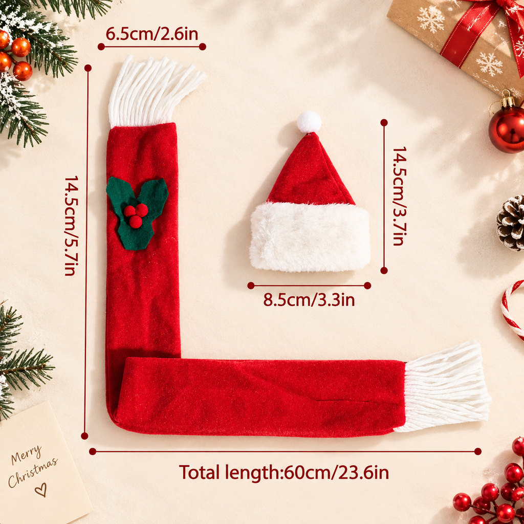 The Merry Christmas Hat & Scarf Set