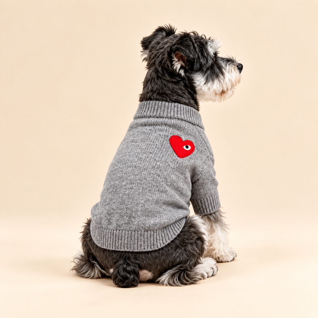 Sweetheart Knit Dog Cardigan