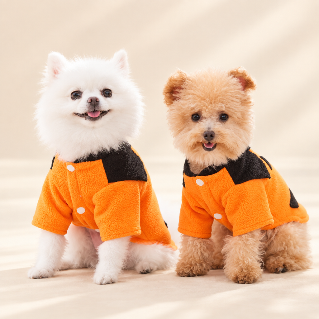 Halloween Pumpkin Pet Costume – Cozy Jack-O’-Lantern Outfit