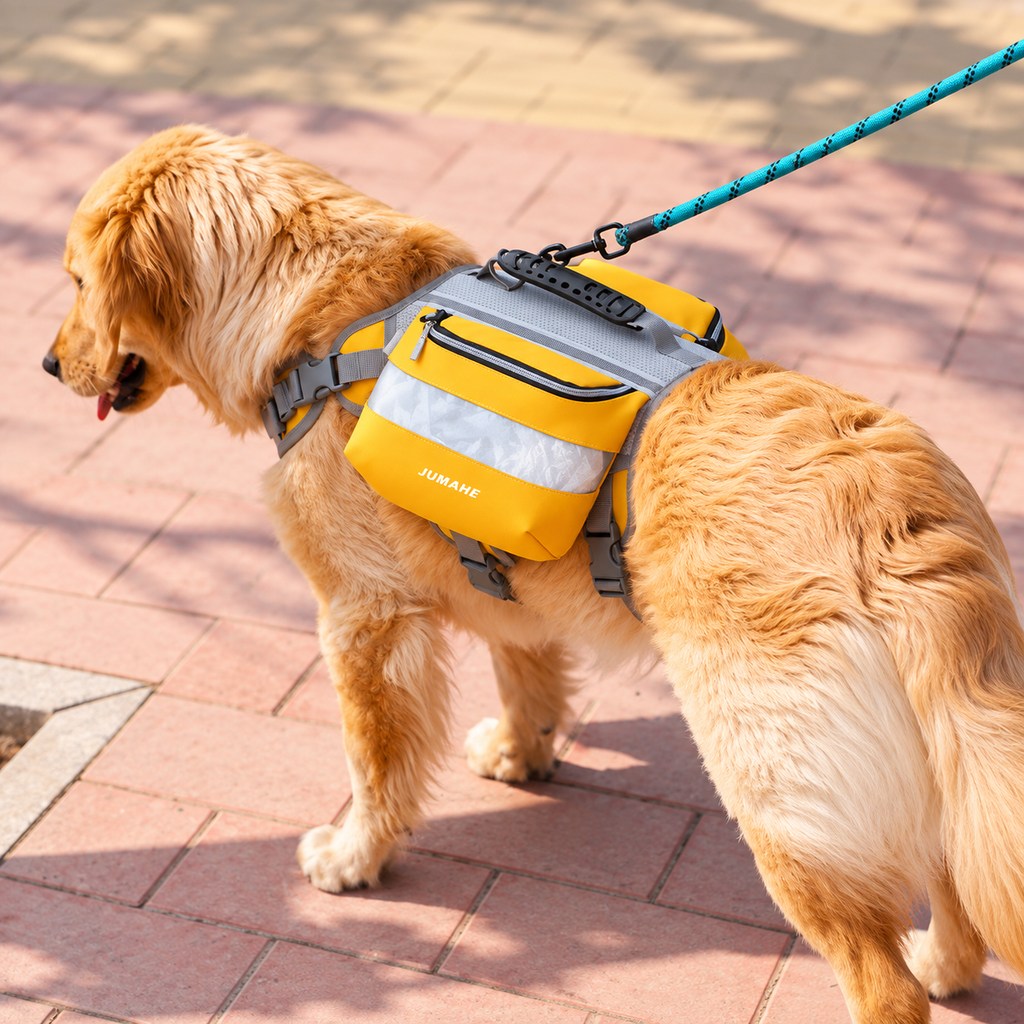 Outdoor Adventure Dog Saddle Bag Harness