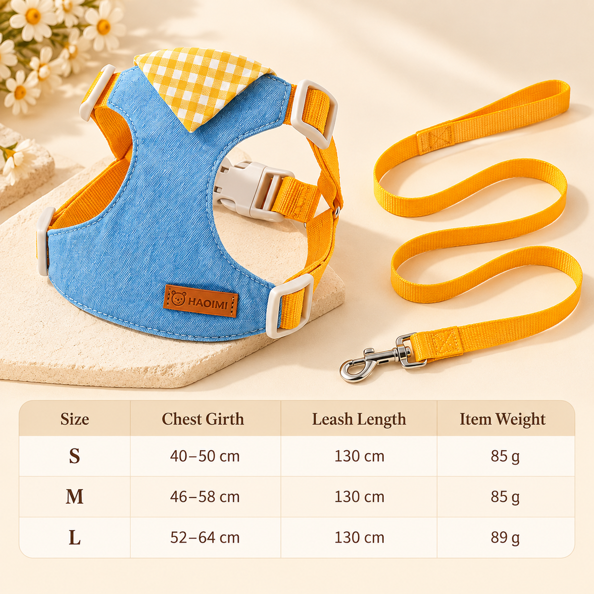The Gingham Denim Harness