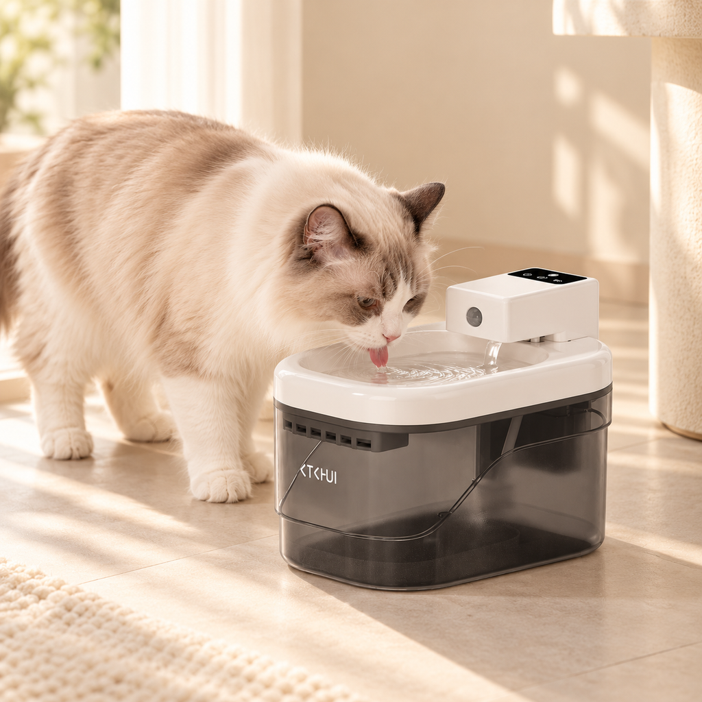 2L Smart Pet Water Fountain – Wireless Motion Sensor Dispenser