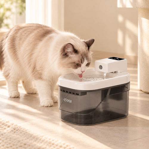2L Smart Pet Water Fountain – Wireless Motion Sensor Dispenser