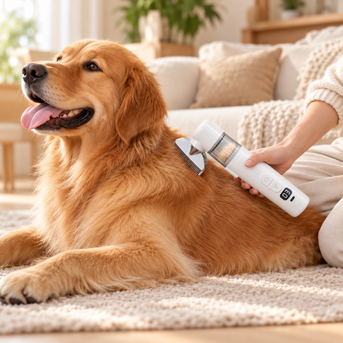2-in-1 Pet Grooming & Loose Hair Collector
