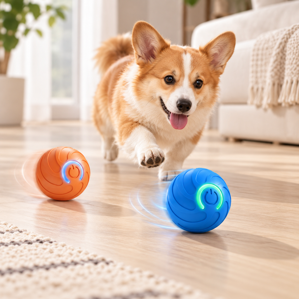 Interactive Jumping Ball – Rechargeable Automatic Pet Toy