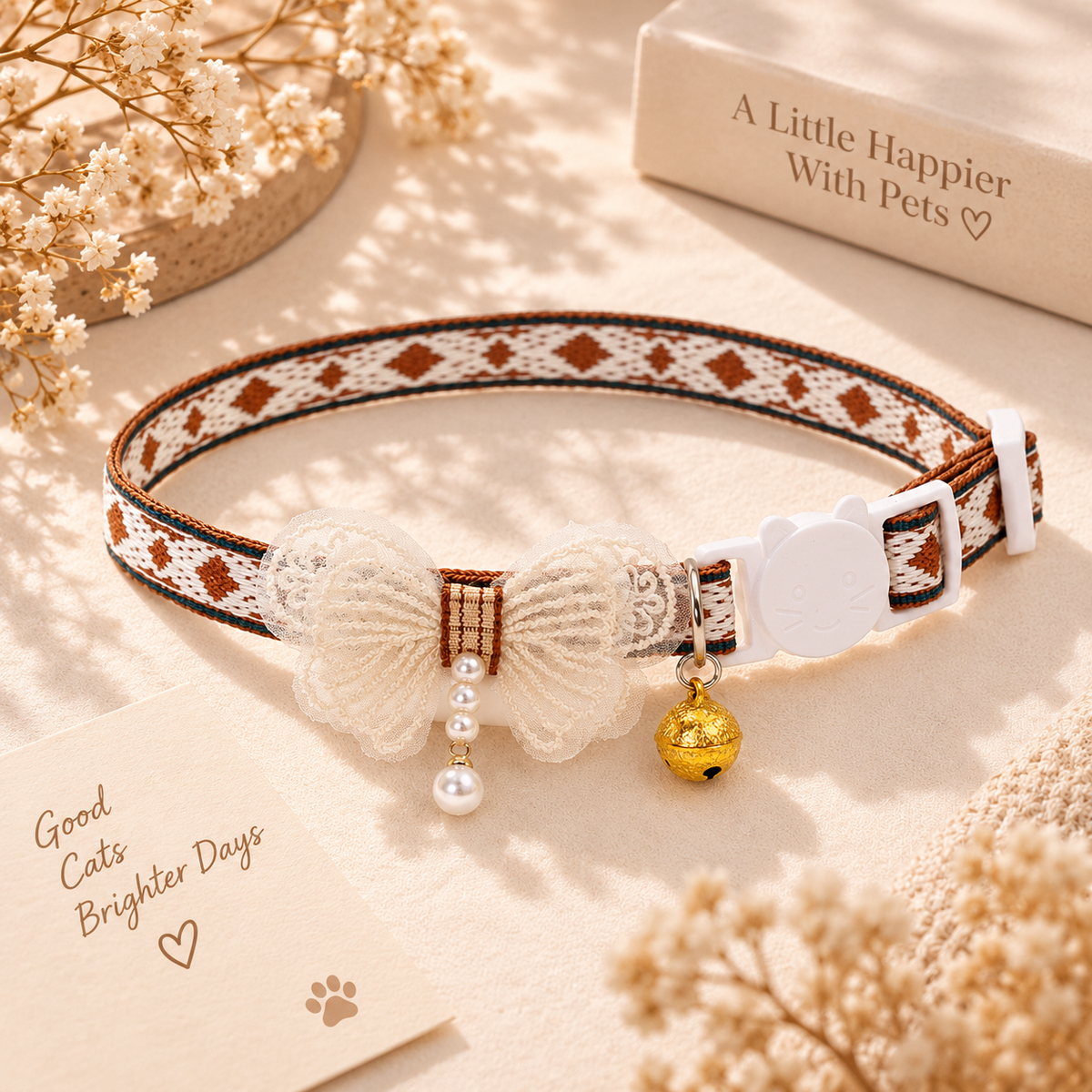 The Vintage Charm Cat Collar