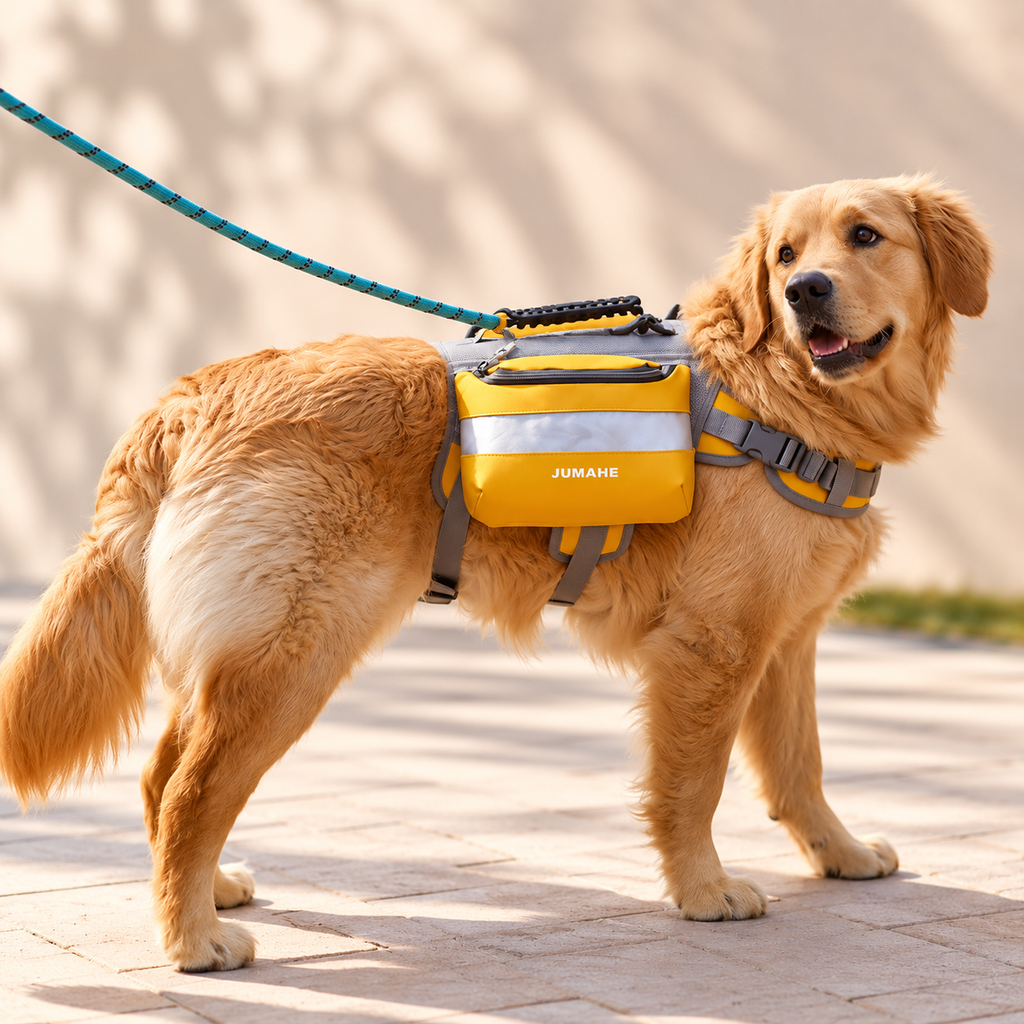Outdoor Adventure Dog Saddle Bag Harness