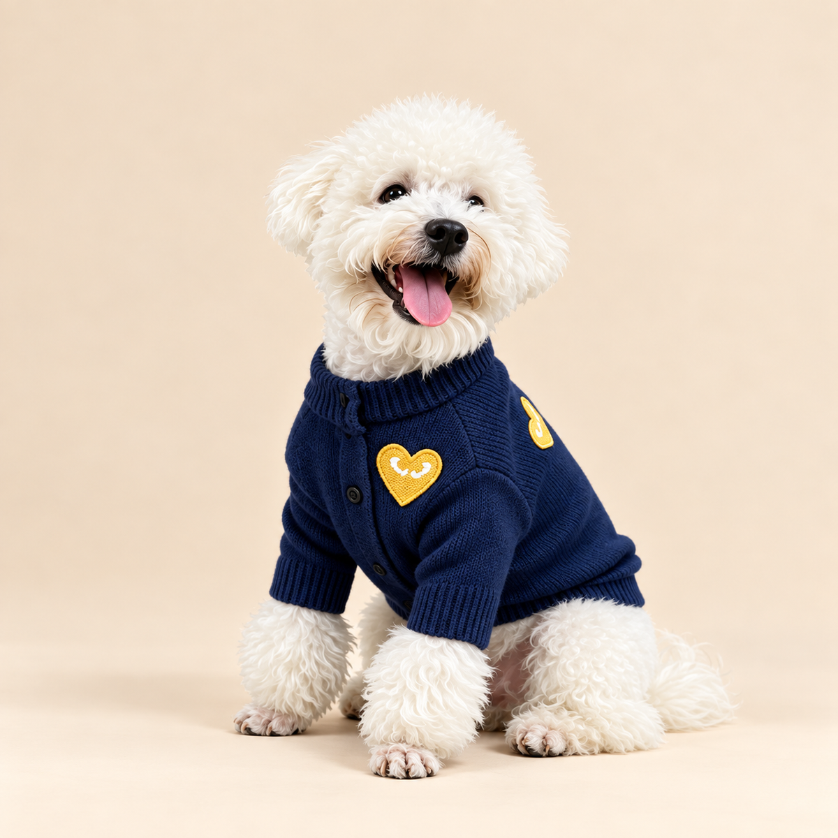 Sweetheart Knit Dog Cardigan